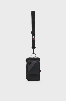 Мужской черный кошелек FUNCTIONAL LANYARD Черный ONESIZE Tommy Jeans AM0AM14359