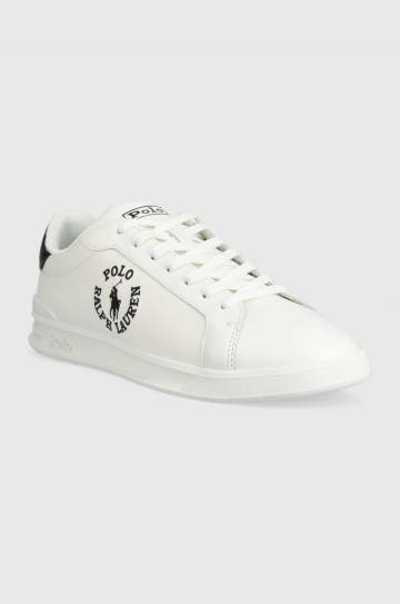 Кожаные кроссовки Polo Ralph Lauren Hrt Crt Cl цвет белый 809892336001 Кожаные кроссовки Polo Ralph Lauren Hrt Crt Cl цвет белый 809892336001