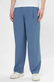 Мужские голубые брюки в полоску Голубой 50 HUGO 50554660;496