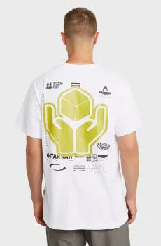 Мужская белая футболка Back Белый L G-Star RAW D26046,C336