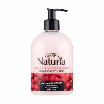 Жидкое мыло с бальзамом Joanna Naturia Liquid Soap With Balm Малина, 500 мл Жидкое мыло с бальзамом Joanna Naturia Liquid Soap With Balm Малина, 500 мл