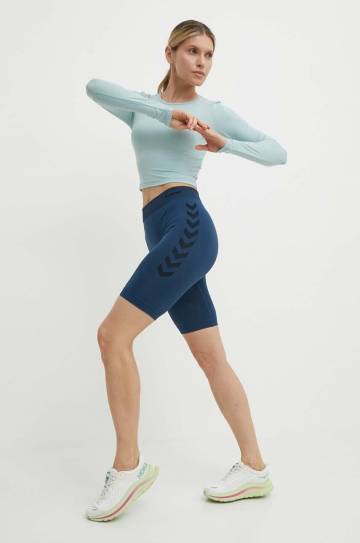 Тренировочные шорты Hummel First Seamless с принтом высокая посадка 212556 Тренировочные шорты Hummel First Seamless с принтом высокая посадка 212556
