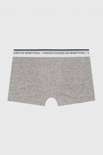 Детские боксеры United Colors of Benetton 2 шт цвет серый Детские боксеры United Colors of Benetton 2 шт цвет серый