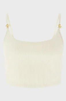 Женский белый топ Белый L Guess E6GP01.KG322;G047