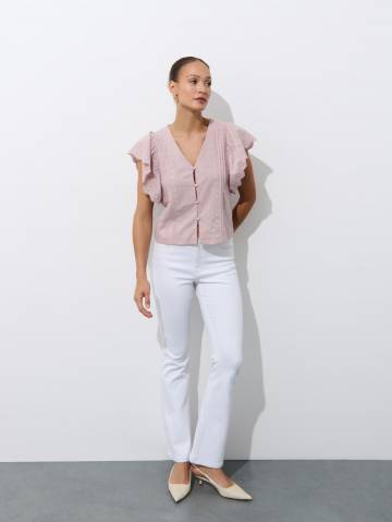 Mohito - Блузка з оборкою - бежевий - L