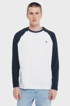 Мужской белый лонгслив Белый L SPRINGFIELD 8832422