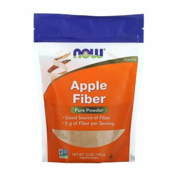 Чистая яблочная клетчатка NOW Foods Apple Fiber Pure Powder в порошке, 340 г Чистая яблочная клетчатка NOW Foods Apple Fiber Pure Powder в порошке, 340 г