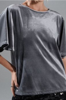 Футболка з коротким рукавом - срібний