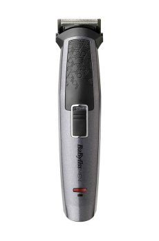 Триммер для бороды, усов, головы, носа и тела BaByliss MEN 10 насадок, серый (MT727E)