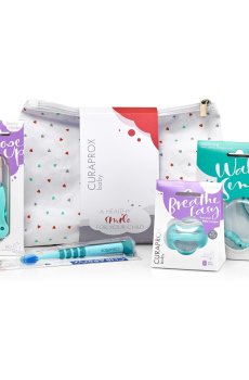 Детский набор для ухода за полостью рта Curaprox Baby Set Turquoise, 5 предметов