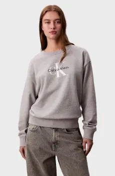 Женский серый свитшот MONOLOGO Серый S Calvin Klein Jeans LV047B234G