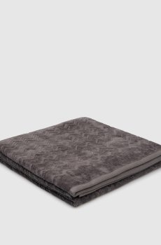 Серое махровое полотенце Chail
