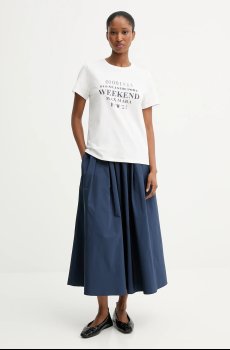 Хлопковая футболка Weekend Max Mara GUGLIA