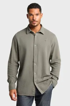 Мужская оливковая рубашка Clean Regular Оливковый XL G-Star RAW D25196,E523