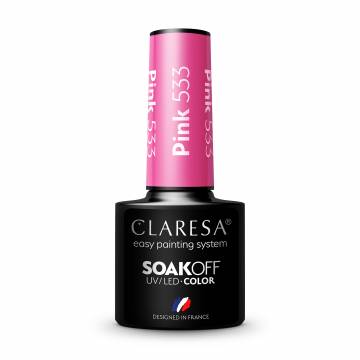 Гель-лак Claresa Soakoff UV/LED Gel, Pink 533, 5 г Гель-лак Claresa Soakoff UV/LED Gel, Pink 533, 5 г