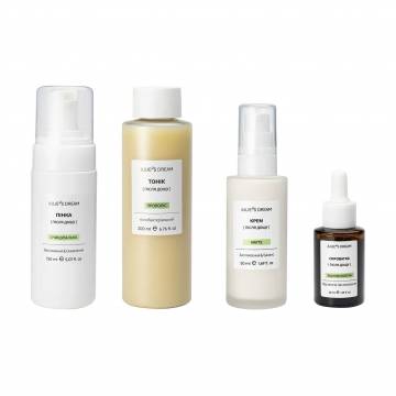 Набор для лица Julies Dream Acne Balance (пенка, 150 мл + крем, 50 мл + тоник, 200 мл + сыворотка, 30 мл) Набор для лица Julies Dream Acne Balance (пенка, 150 мл + крем, 50 мл + тоник, 200 мл + сыворотка, 30 мл)