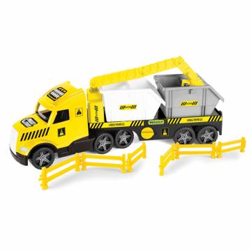 Ігровий набір WADER Magic truck з будівельними контейнерами (36471) Ігровий набір WADER Magic truck з будівельними контейнерами (36471)