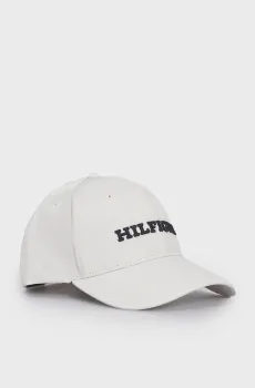 Мужская светло-серая кепка TH MONOTYPE CANVAS 6 PANEL Серый ONESIZE Tommy Hilfiger AM0AM12043