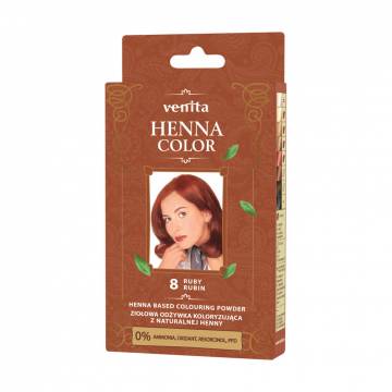 Хна для окрашивания волос Venita Henna Color 8 Ruby, 25 г Хна для окрашивания волос Venita Henna Color 8 Ruby, 25 г