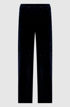 Синие велюровые спортивные штаны