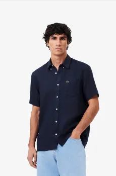 Мужская синяя рубашка Синий 39 Lacoste CH5699166