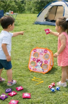 Гра на спритність – Кидок у ціль - пастельний рожевий