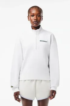 Женская белая толстовка Белый 40 Lacoste SF7248001