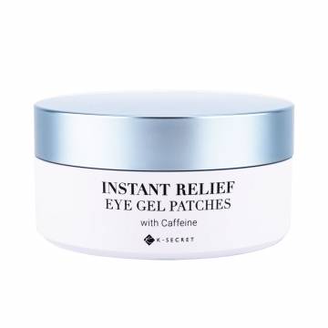 Патчи для кожи вокруг глаз K-SECRET Caffeine Instant Relief Eye Gel Patches против отеков, с кофеином, 102 г, 60 шт