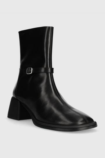 Кожаные полусапожки Vagabond Shoemakers ANSIE женские цвет чёрный каблук кирпичик 5645.301.20 Кожаные полусапожки Vagabond Shoemakers ANSIE женские цвет чёрный каблук кирпичик 5645.301.20