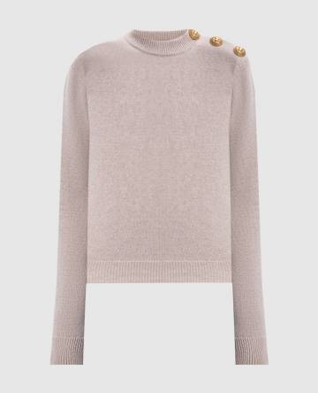 Бежевый свитер из шерсти и кашемира Бежевый свитер из шерсти и кашемира