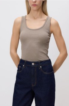 Reserved - Топ з ліоцелом - бежевий - 135IT-08M