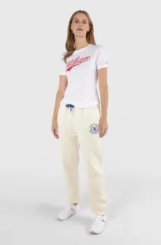 Женские белые спортивные брюки Белый M Tommy Hilfiger WW0WW40601