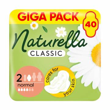 Гигиенические прокладки для критических дней NATURELLA Classic Normal, 40 шт Гигиенические прокладки для критических дней NATURELLA Classic Normal, 40 шт