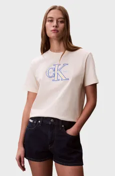 Женская белая футболка CLASSIC Белый S Calvin Klein Jeans LV047F829G