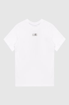 Детская белая футболка с эмблемой