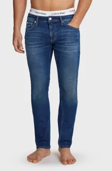 Мужские темно-синие джинсы SLIM Синий 34-32 Calvin Klein Jeans J30J325980