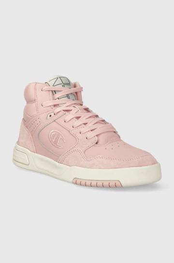 Кожаные кроссовки Champion Z80 HI SL Mid цвет розовый Кожаные кроссовки Champion Z80 HI SL Mid цвет розовый