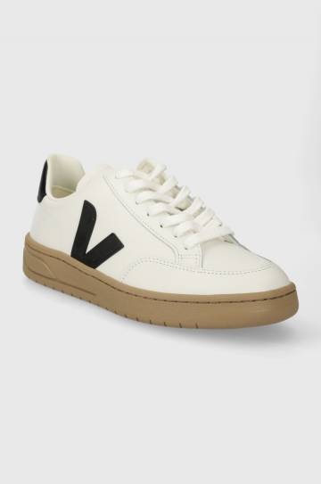 Кожаные кроссовки Veja V-12 цвет белый XD0203640 Кожаные кроссовки Veja V-12 цвет белый XD0203640