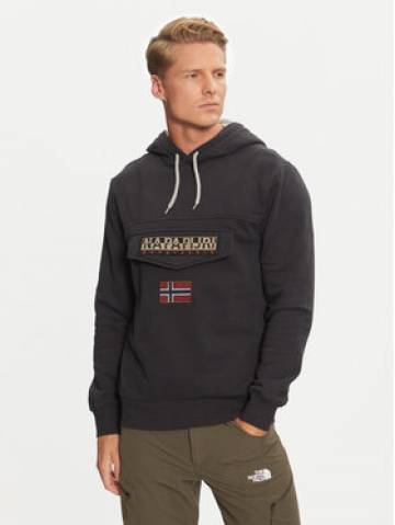 Napapijri Світшот Burgee NP0A4I9B Чорний Regular Fit Napapijri Світшот Burgee NP0A4I9B Чорний Regular Fit