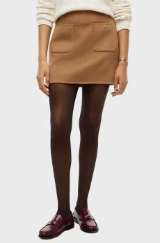 Женская бежевая шерстяная юбка LADY Бежевый S Tommy Hilfiger WW0WW52234