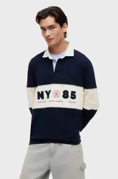 Мужское темно-синее поло RLX PANEL RUGBY Синий L Tommy Jeans DM0DM23162