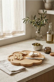 Таця сервірувальна - бежевий