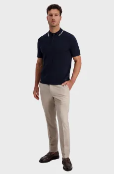 Мужское темно-синее поло с узором Синий 3XL Pierre Cardin PC.-C5 52024.5150