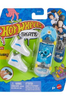 Игровой набор Hot Wheels Скейт и обувь для пальчиков, Spray Painter, белый, от 5 лет (HGT46)