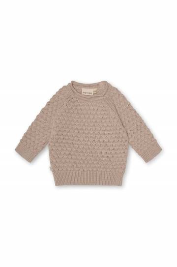 Хлопковый свитер для младенцев Thats mine 028495 Juno Sweaters цвет бежевый тёплый Хлопковый свитер для младенцев Thats mine 028495 Juno Sweaters цвет бежевый тёплый