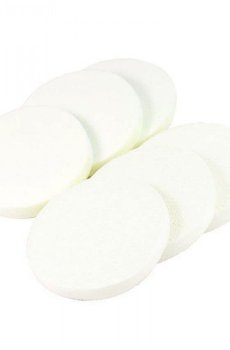 Набор спонжей для макияжа Cosmo Shop Круглый, белый, 6 шт (CS058W)