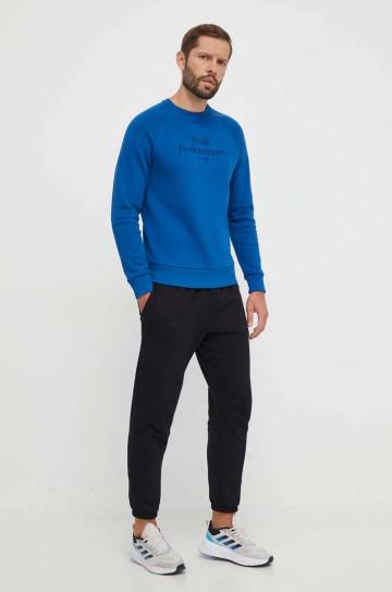 Кофта Peak Performance мужская цвет синий с капюшоном однотонная Кофта Peak Performance мужская цвет синий с капюшоном однотонная