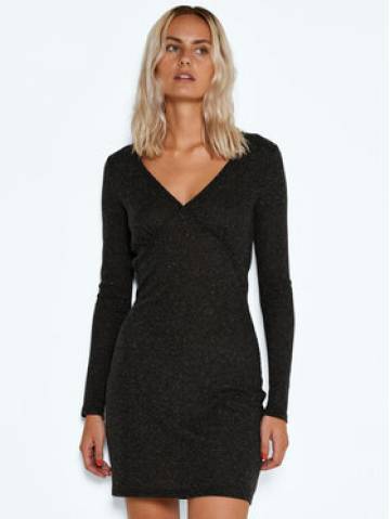 Noisy May Трикотажна сукня Prasi 27022157 Сірий Slim Fit Noisy May Трикотажна сукня Prasi 27022157 Сірий Slim Fit