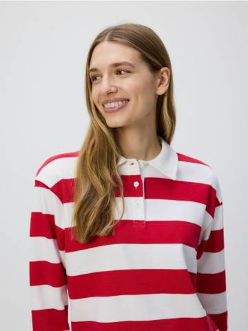 Reserved - Смугаста блузка - різнобарвний - 557GC-MLC