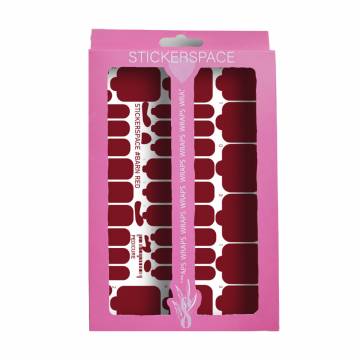 Наклейки для дизайна ногтей StickersSpace Barn Red Pedi (219112)